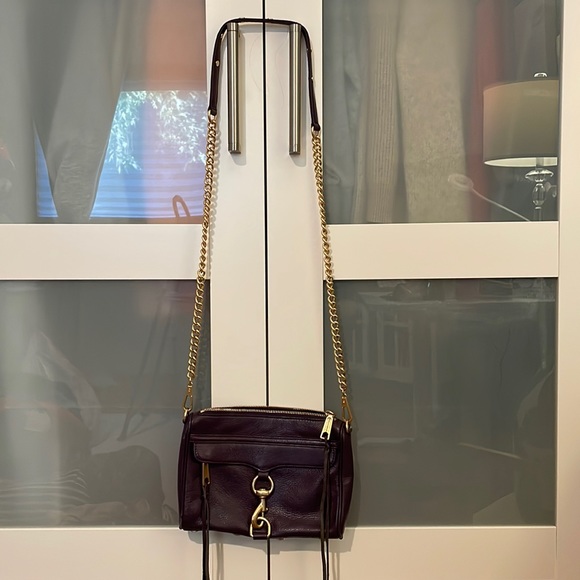 Rebecca Minkoff deep purple and gold mini MAC bag - Picture 2 of 10
